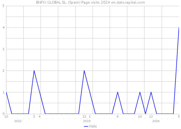 BNFIX GLOBAL SL. (Spain) Page visits 2024 