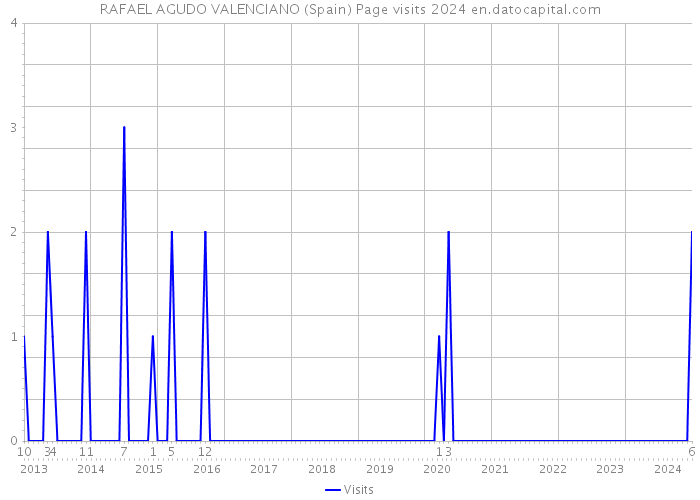 RAFAEL AGUDO VALENCIANO (Spain) Page visits 2024 