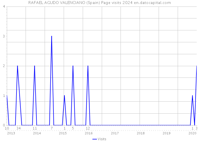 RAFAEL AGUDO VALENCIANO (Spain) Page visits 2024 