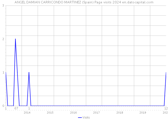 ANGEL DAMIAN CARRICONDO MARTINEZ (Spain) Page visits 2024 