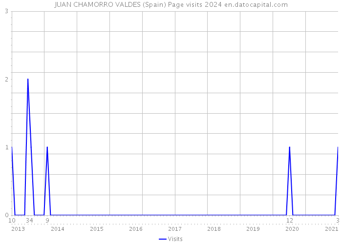 JUAN CHAMORRO VALDES (Spain) Page visits 2024 