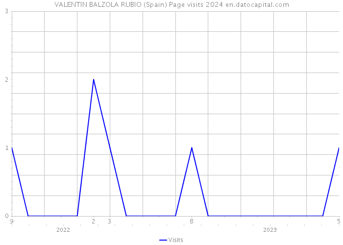 VALENTIN BALZOLA RUBIO (Spain) Page visits 2024 