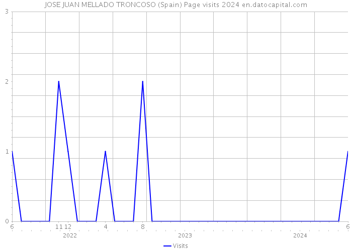 JOSE JUAN MELLADO TRONCOSO (Spain) Page visits 2024 