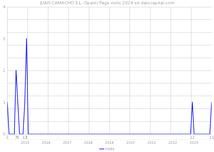 JUAN CAMACHO S.L. (Spain) Page visits 2024 