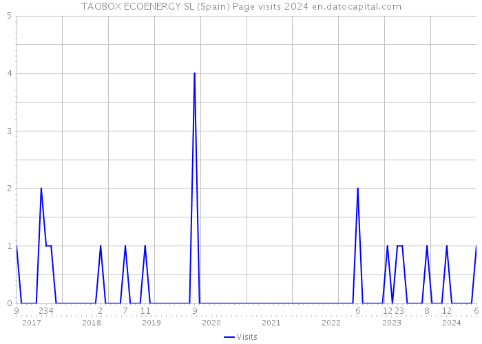 TAOBOX ECOENERGY SL (Spain) Page visits 2024 