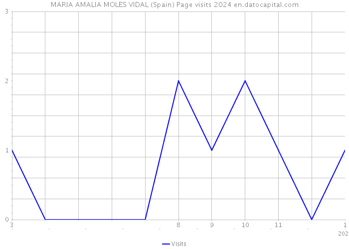 MARIA AMALIA MOLES VIDAL (Spain) Page visits 2024 