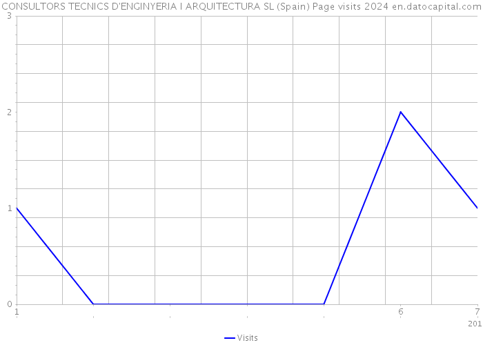 CONSULTORS TECNICS D'ENGINYERIA I ARQUITECTURA SL (Spain) Page visits 2024 