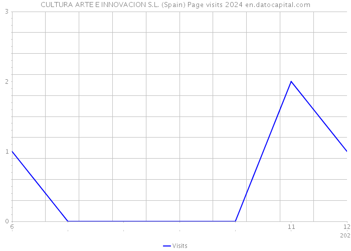 CULTURA ARTE E INNOVACION S.L. (Spain) Page visits 2024 