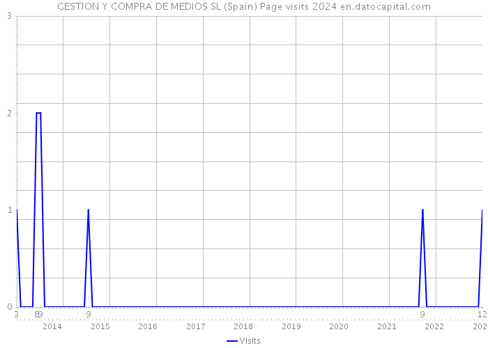 GESTION Y COMPRA DE MEDIOS SL (Spain) Page visits 2024 