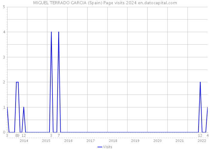 MIGUEL TERRADO GARCIA (Spain) Page visits 2024 