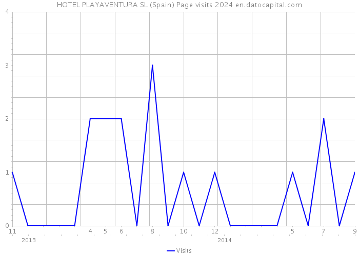 HOTEL PLAYAVENTURA SL (Spain) Page visits 2024 