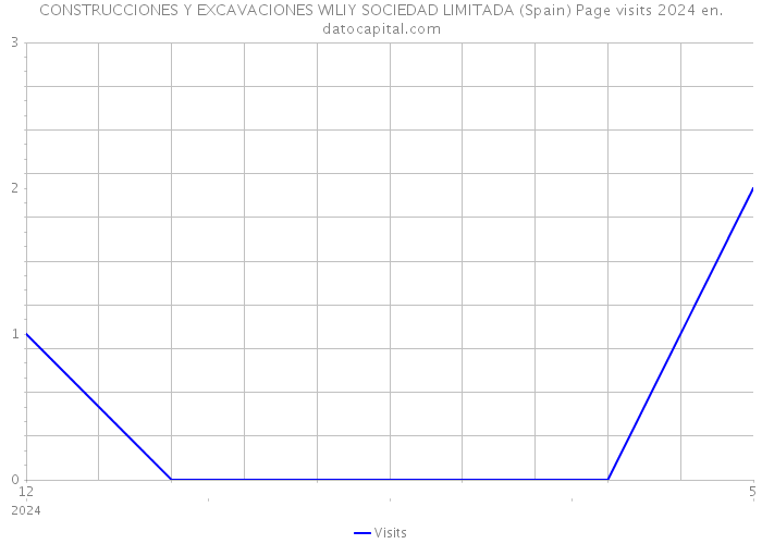 CONSTRUCCIONES Y EXCAVACIONES WILIY SOCIEDAD LIMITADA (Spain) Page visits 2024 
