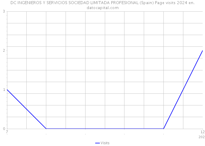 DC INGENIEROS Y SERVICIOS SOCIEDAD LIMITADA PROFESIONAL (Spain) Page visits 2024 