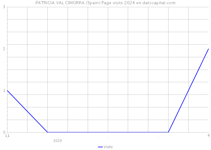PATRICIA VAL CIMORRA (Spain) Page visits 2024 