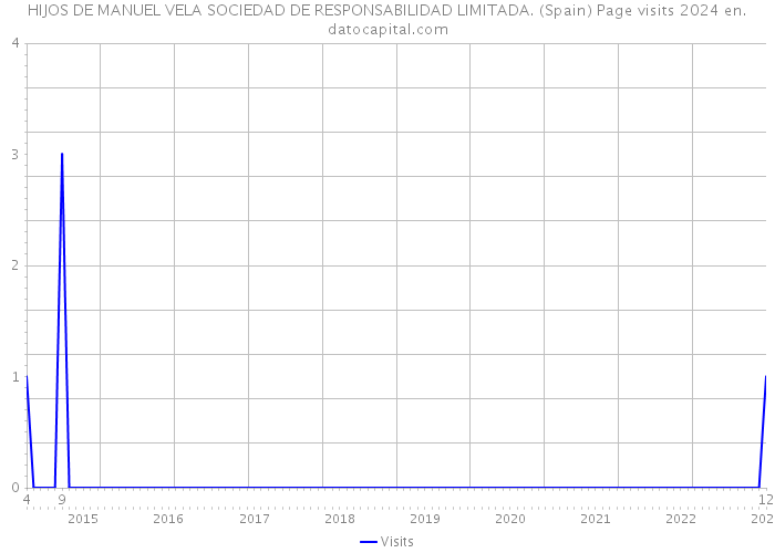 HIJOS DE MANUEL VELA SOCIEDAD DE RESPONSABILIDAD LIMITADA. (Spain) Page visits 2024 