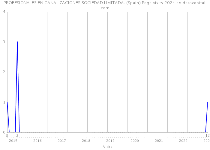 PROFESIONALES EN CANALIZACIONES SOCIEDAD LIMITADA. (Spain) Page visits 2024 