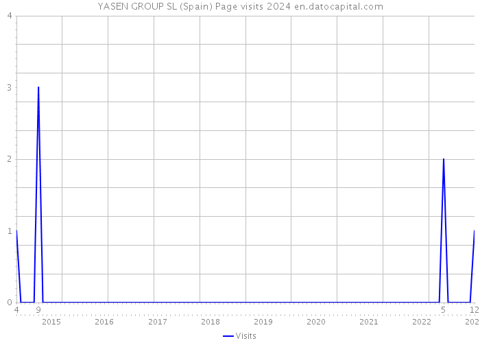 YASEN GROUP SL (Spain) Page visits 2024 