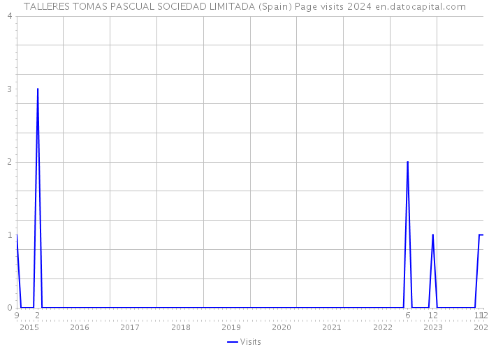 TALLERES TOMAS PASCUAL SOCIEDAD LIMITADA (Spain) Page visits 2024 