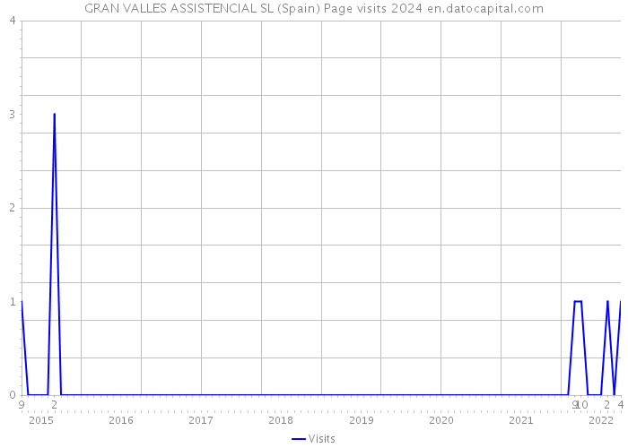 GRAN VALLES ASSISTENCIAL SL (Spain) Page visits 2024 
