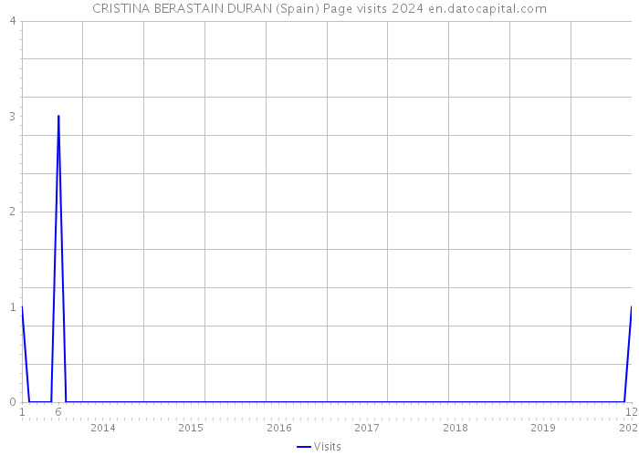 CRISTINA BERASTAIN DURAN (Spain) Page visits 2024 