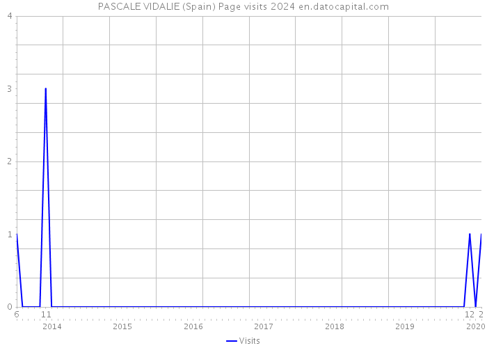 PASCALE VIDALIE (Spain) Page visits 2024 