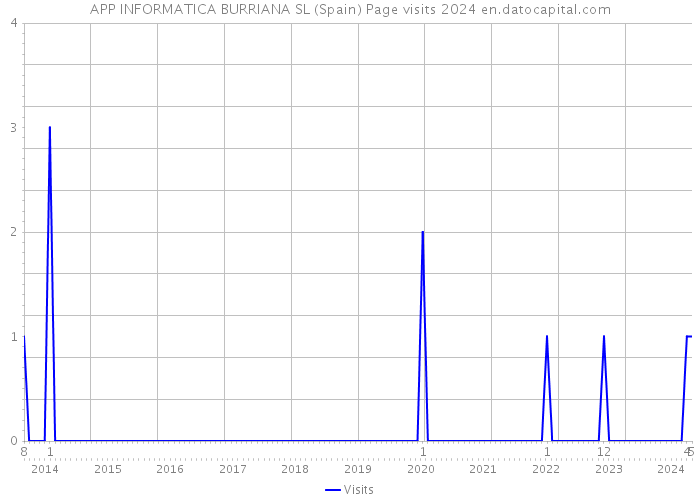 APP INFORMATICA BURRIANA SL (Spain) Page visits 2024 