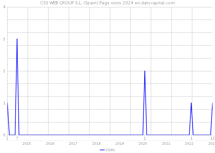 CSS WEB GROUP S.L. (Spain) Page visits 2024 