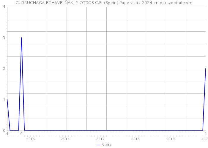 GURRUCHAGA ECHAVE IÑAKI Y OTROS C.B. (Spain) Page visits 2024 