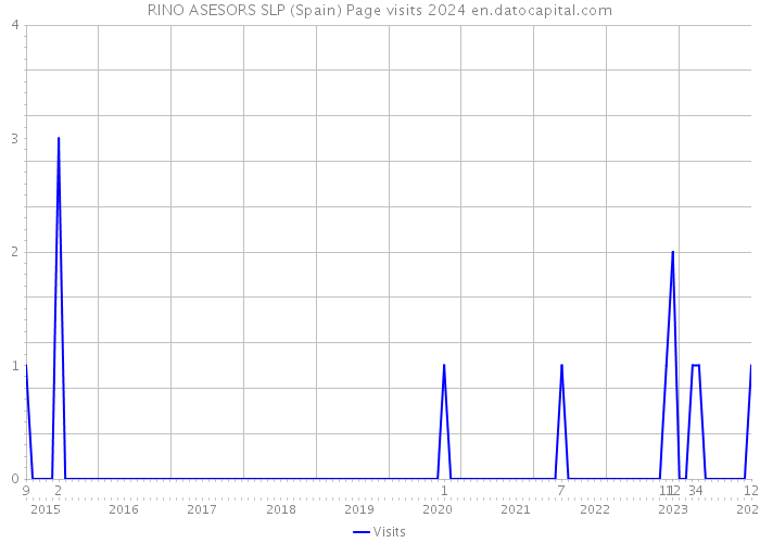 RINO ASESORS SLP (Spain) Page visits 2024 