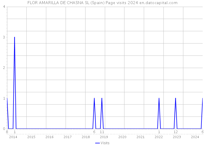 FLOR AMARILLA DE CHASNA SL (Spain) Page visits 2024 