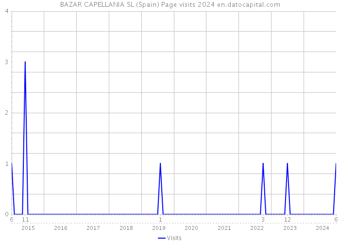 BAZAR CAPELLANIA SL (Spain) Page visits 2024 