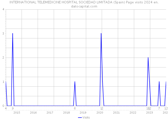 INTERNATIONAL TELEMEDICINE HOSPITAL SOCIEDAD LIMITADA (Spain) Page visits 2024 