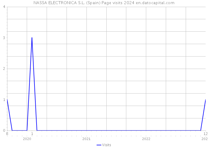 NASSA ELECTRONICA S.L. (Spain) Page visits 2024 