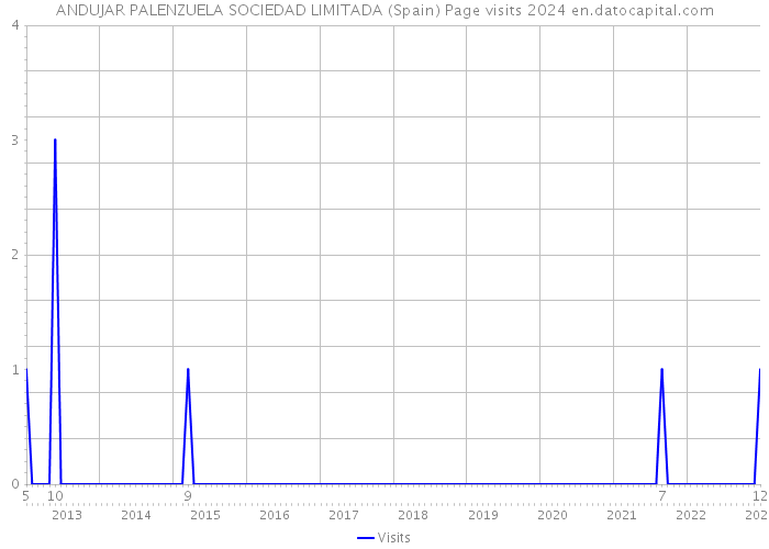 ANDUJAR PALENZUELA SOCIEDAD LIMITADA (Spain) Page visits 2024 