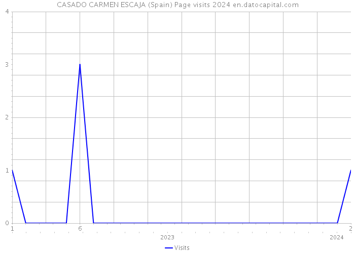 CASADO CARMEN ESCAJA (Spain) Page visits 2024 