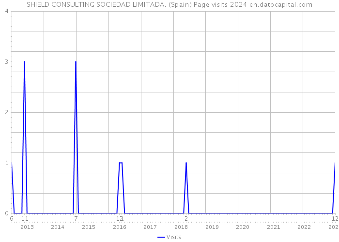 SHIELD CONSULTING SOCIEDAD LIMITADA. (Spain) Page visits 2024 