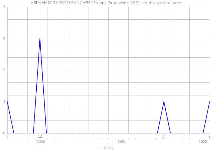 ABRAHAM RAPOSO SANCHEZ (Spain) Page visits 2024 