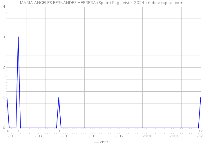 MARIA ANGELES FERNANDEZ HERRERA (Spain) Page visits 2024 