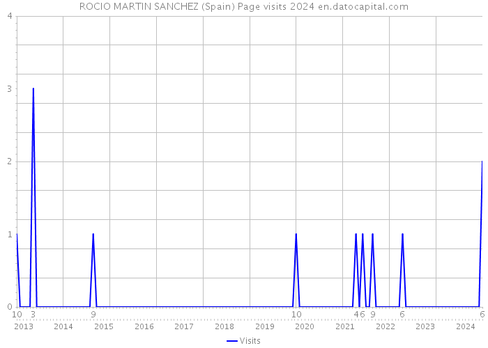 ROCIO MARTIN SANCHEZ (Spain) Page visits 2024 