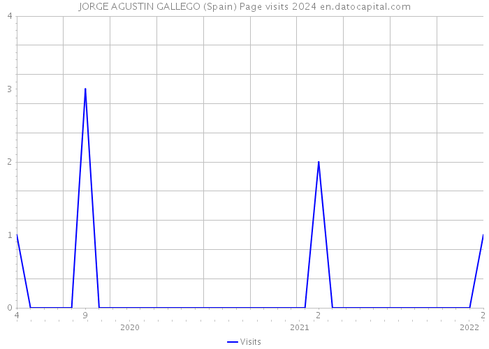 JORGE AGUSTIN GALLEGO (Spain) Page visits 2024 