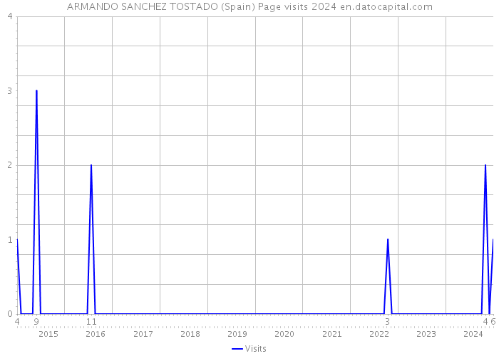 ARMANDO SANCHEZ TOSTADO (Spain) Page visits 2024 