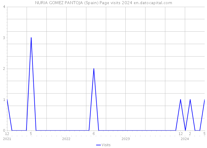 NURIA GOMEZ PANTOJA (Spain) Page visits 2024 