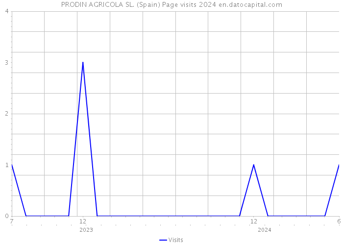 PRODIN AGRICOLA SL. (Spain) Page visits 2024 