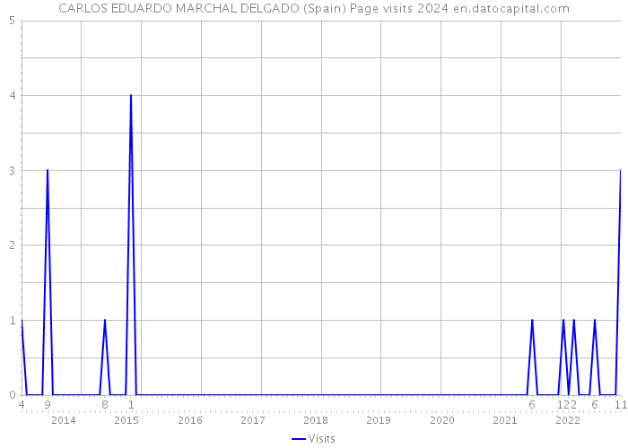 CARLOS EDUARDO MARCHAL DELGADO (Spain) Page visits 2024 