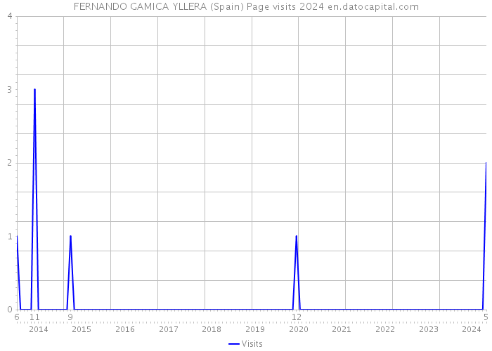 FERNANDO GAMICA YLLERA (Spain) Page visits 2024 