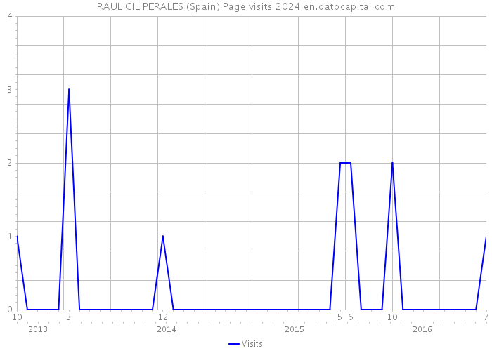 RAUL GIL PERALES (Spain) Page visits 2024 