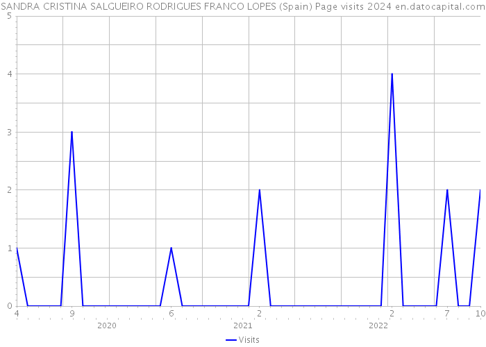 SANDRA CRISTINA SALGUEIRO RODRIGUES FRANCO LOPES (Spain) Page visits 2024 