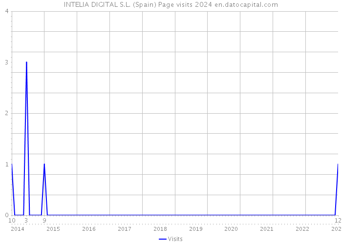 INTELIA DIGITAL S.L. (Spain) Page visits 2024 