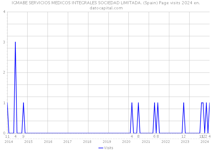 IGMABE SERVICIOS MEDICOS INTEGRALES SOCIEDAD LIMITADA. (Spain) Page visits 2024 