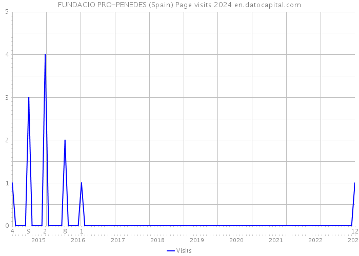 FUNDACIO PRO-PENEDES (Spain) Page visits 2024 